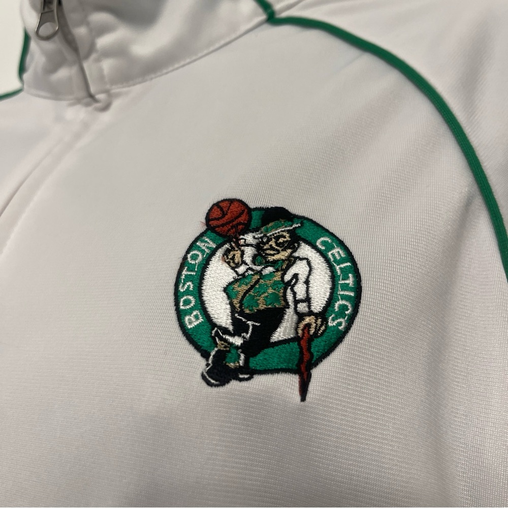 Boston Celtics G-III 4Her by Carl Banks Women's Platinum Glitter Track Jacket
